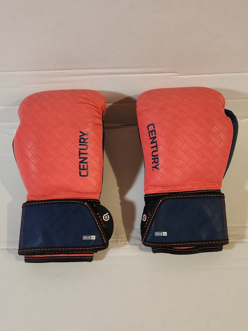 Century Women's Coral and Navy Boxing Gloves